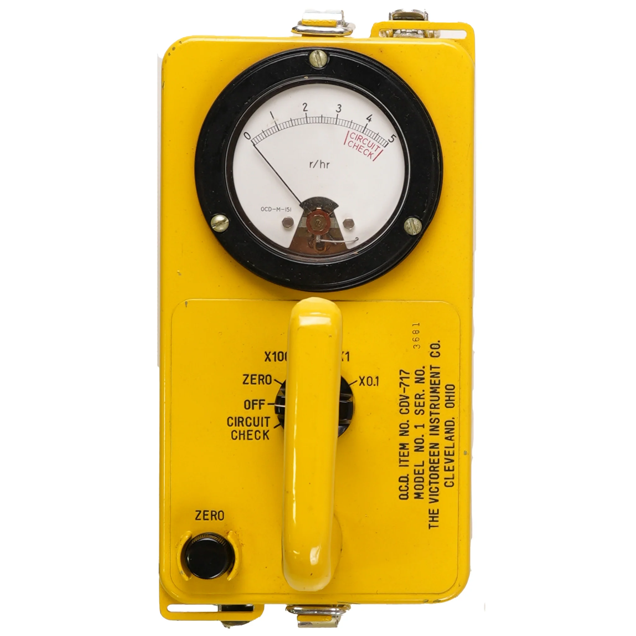 Functional Civil Defense Radiological Survey Meter