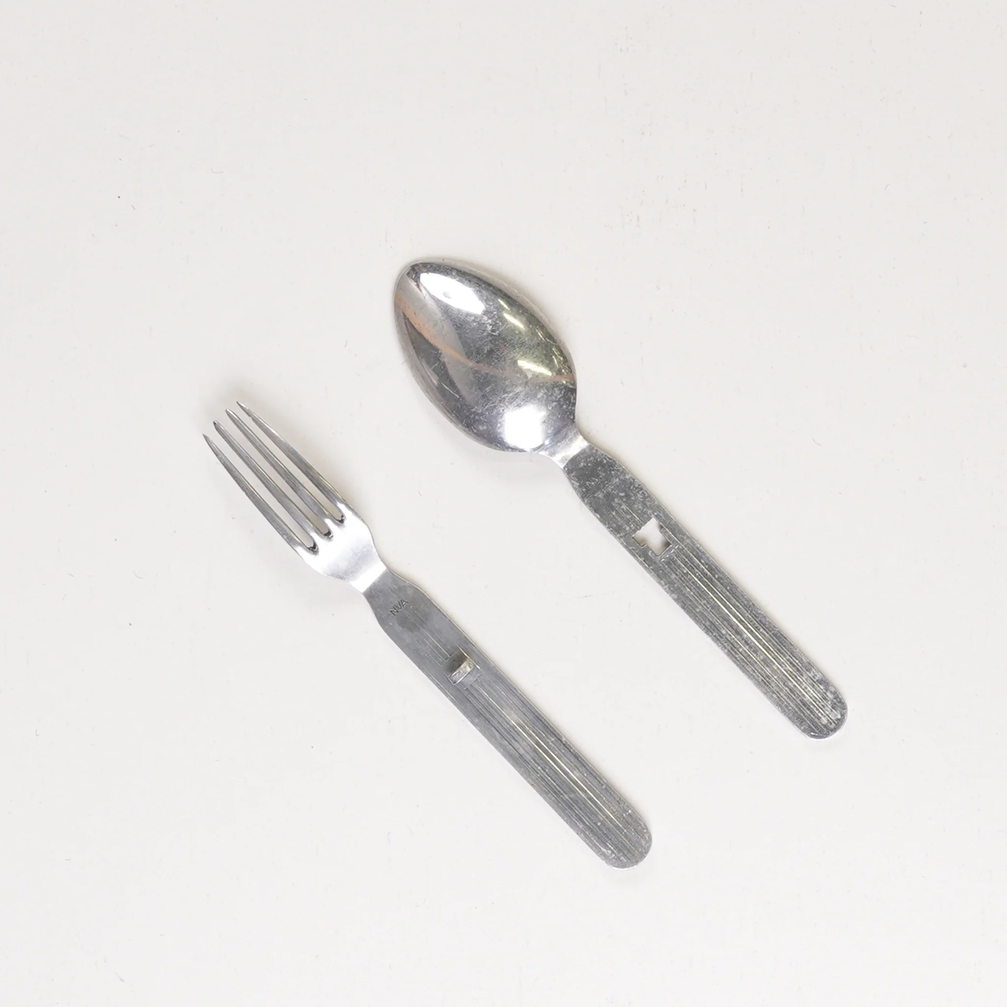 Unissued East German Army Fork & Spoon Set
