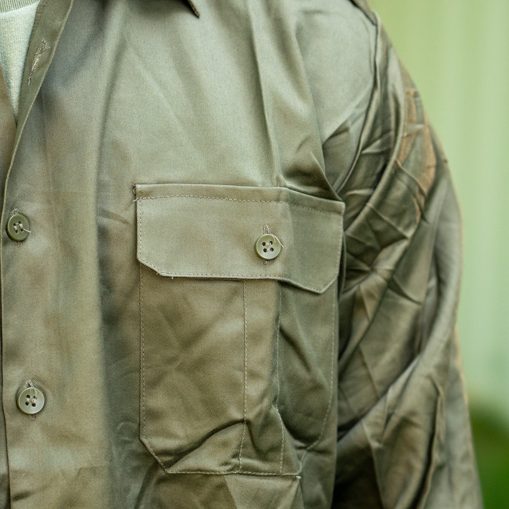 Issued Yugoslav People's Army OD Green Field Shirt - Image 5